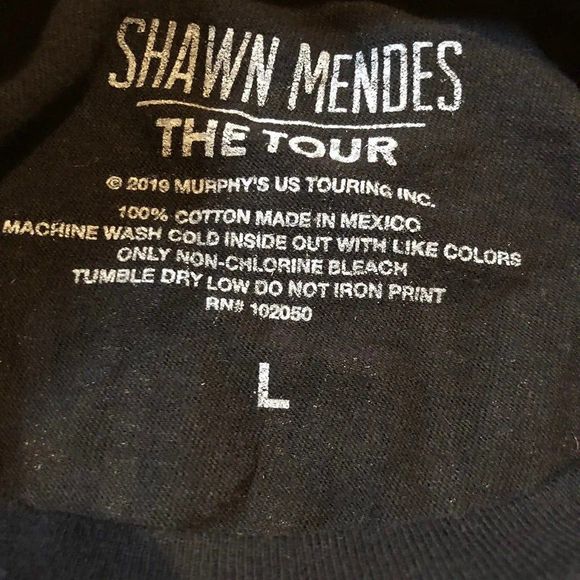 Shawn Mendes The Tour Tee Shirt Size Large. - Picture 3 of 4